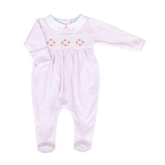 Lilly & Logan Smocked Collar Footie