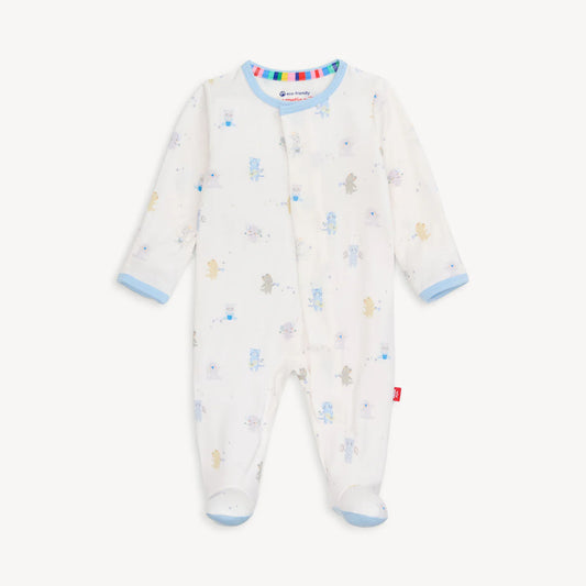 Baby Beats Blue Modal Magnetic Footie