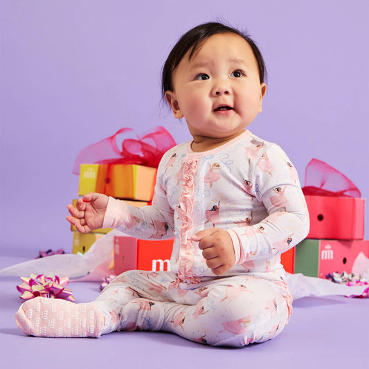 Pretty Plies Modal Footie W/ Ruffle