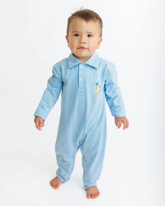 Polo Romper - Mallard