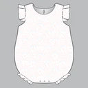 Girls Sleeveless Classic Bubble- Pink Scallop