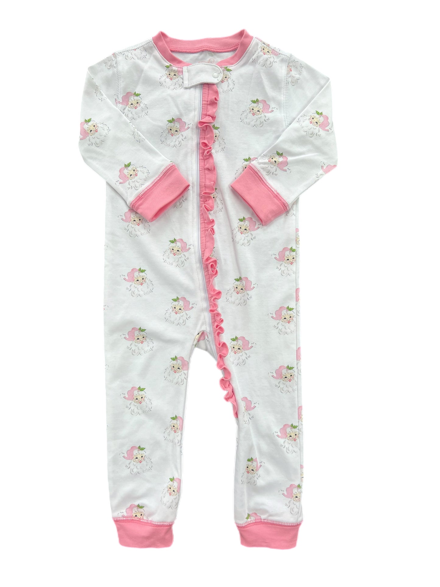 One Piece Jammies - Pink Santa