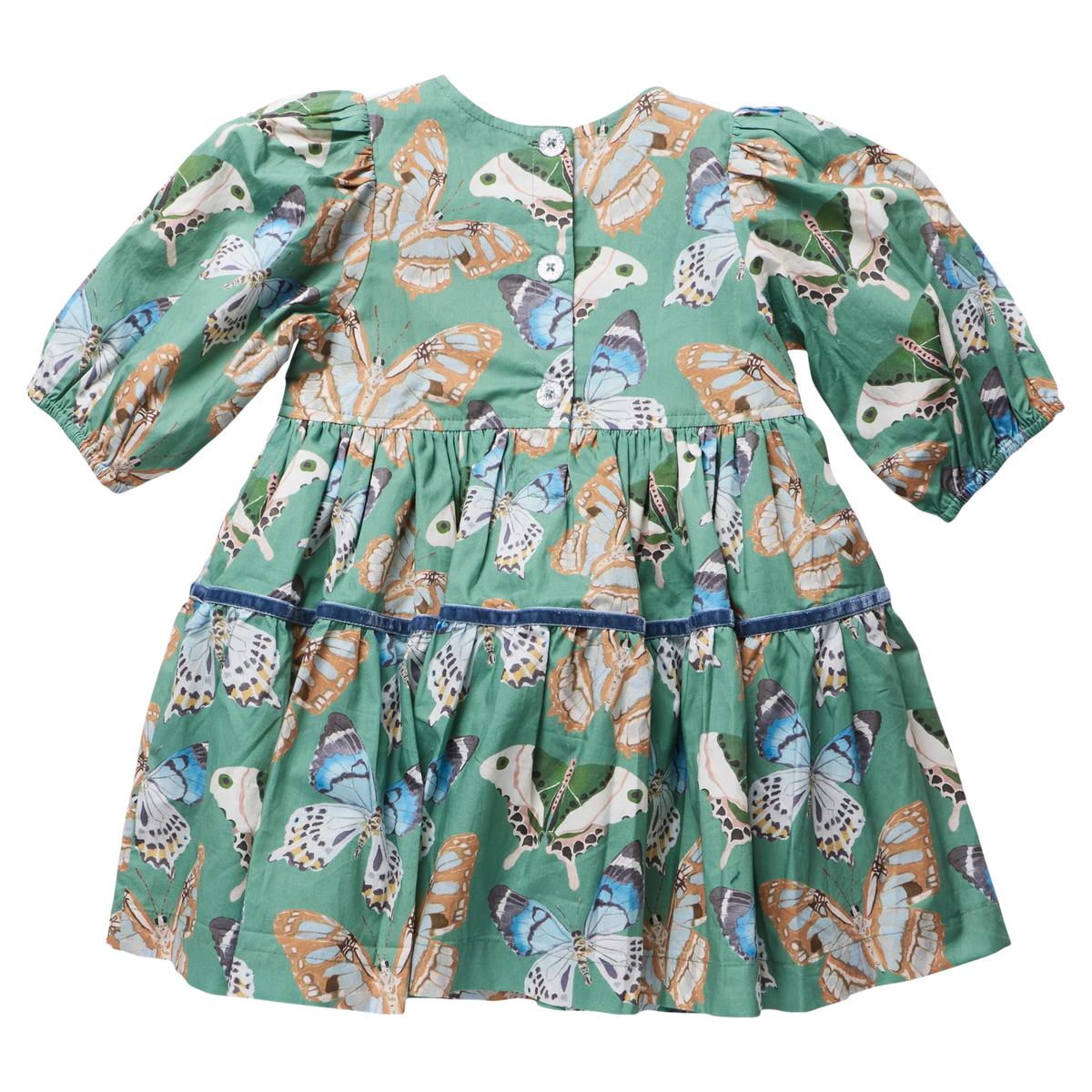Maribelle Dress- Green Butterflies