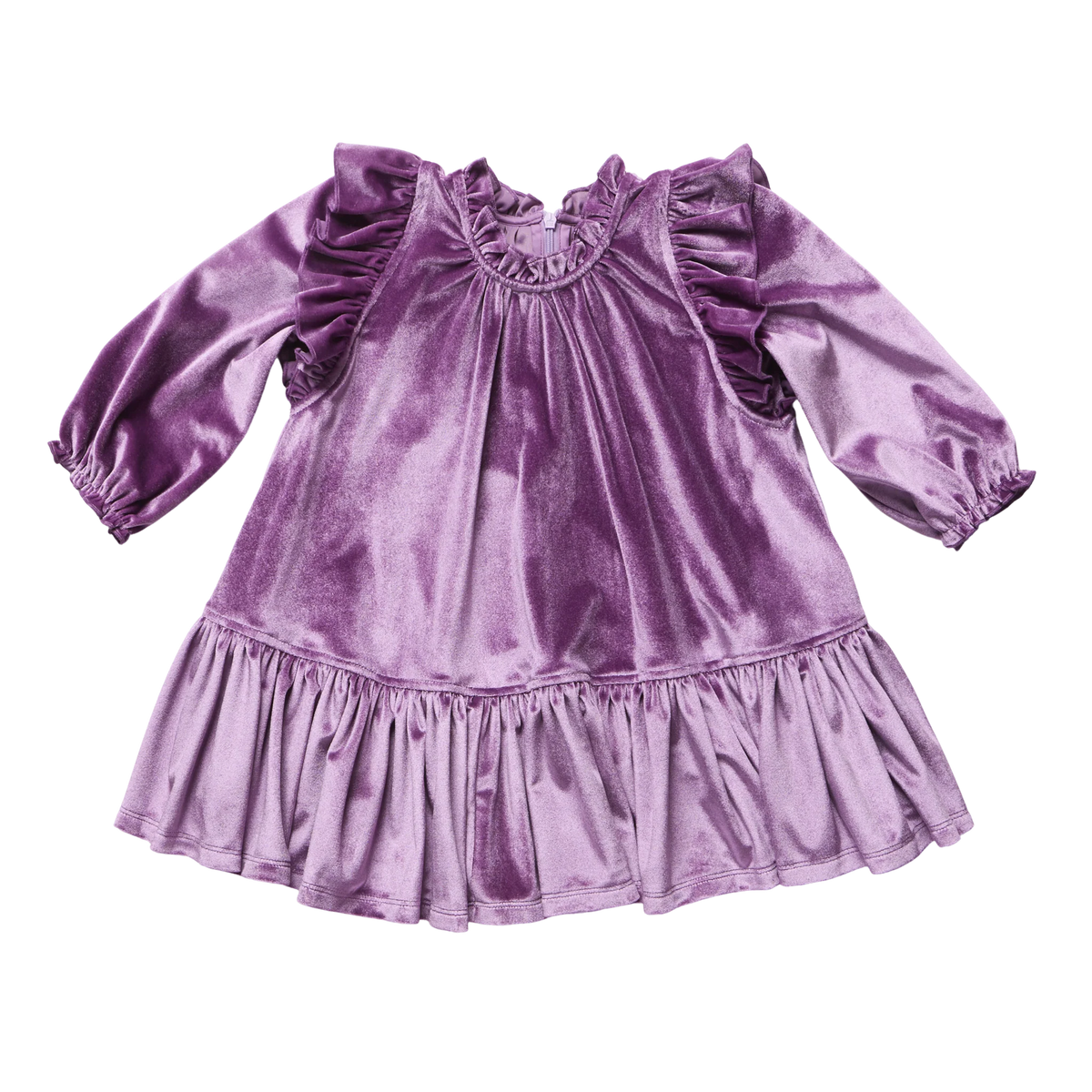Harper Dress- Lavender Velour