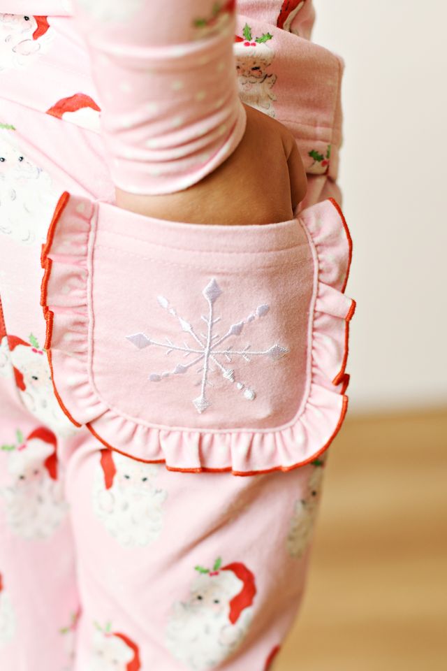 Pink Santa Butter Knit 2PC PJ