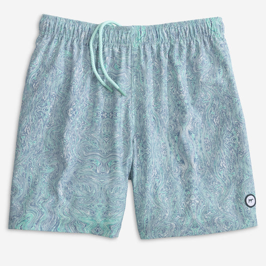 Youth Patterned Swim Trunk Pool Waves