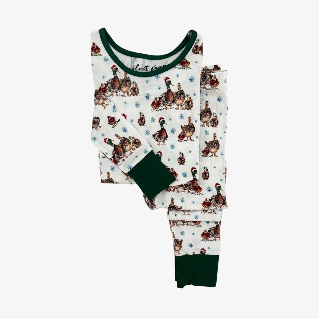 Bamboo Two Piece Pajamas- Merry Mallards