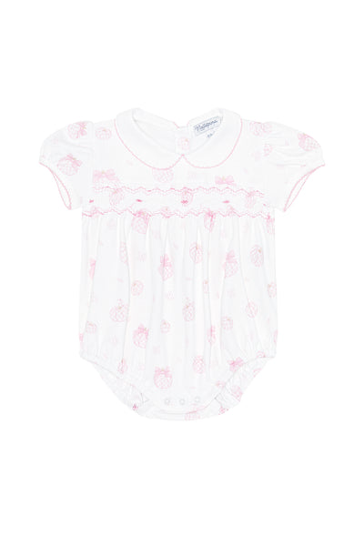 Pink Pumpkin Patch Smocked Bubble