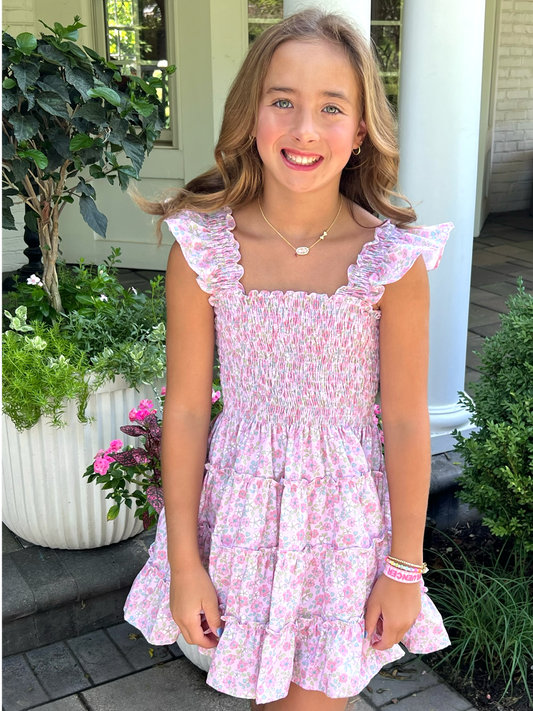 Charlotte Dress - Pink Floral