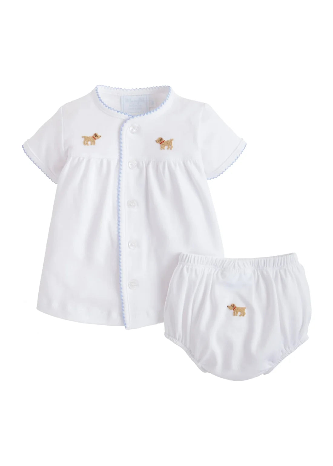 Pinpoint Layette Knit Set - Boy Lab