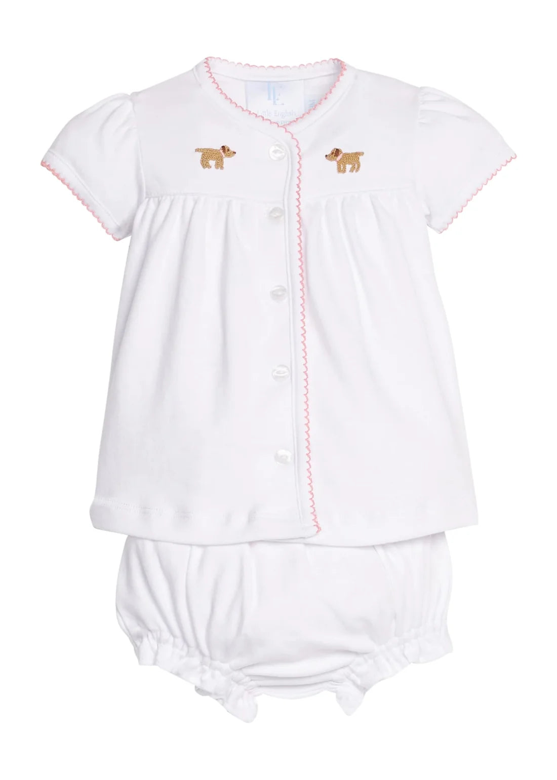 Pinpoint Layette Knit Set - Girl Lab