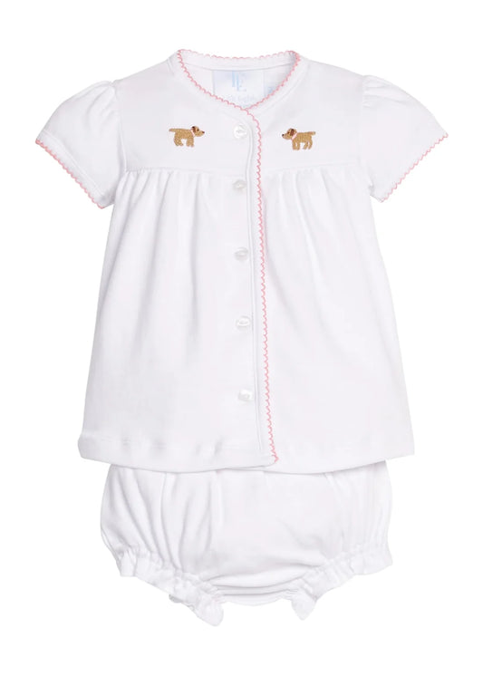 Pinpoint Layette Knit Set - Girl Lab