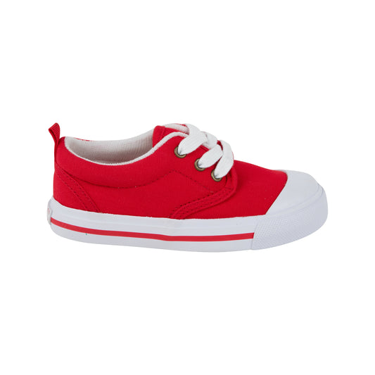 Prep Step Sneaker - Red/Red Stripe