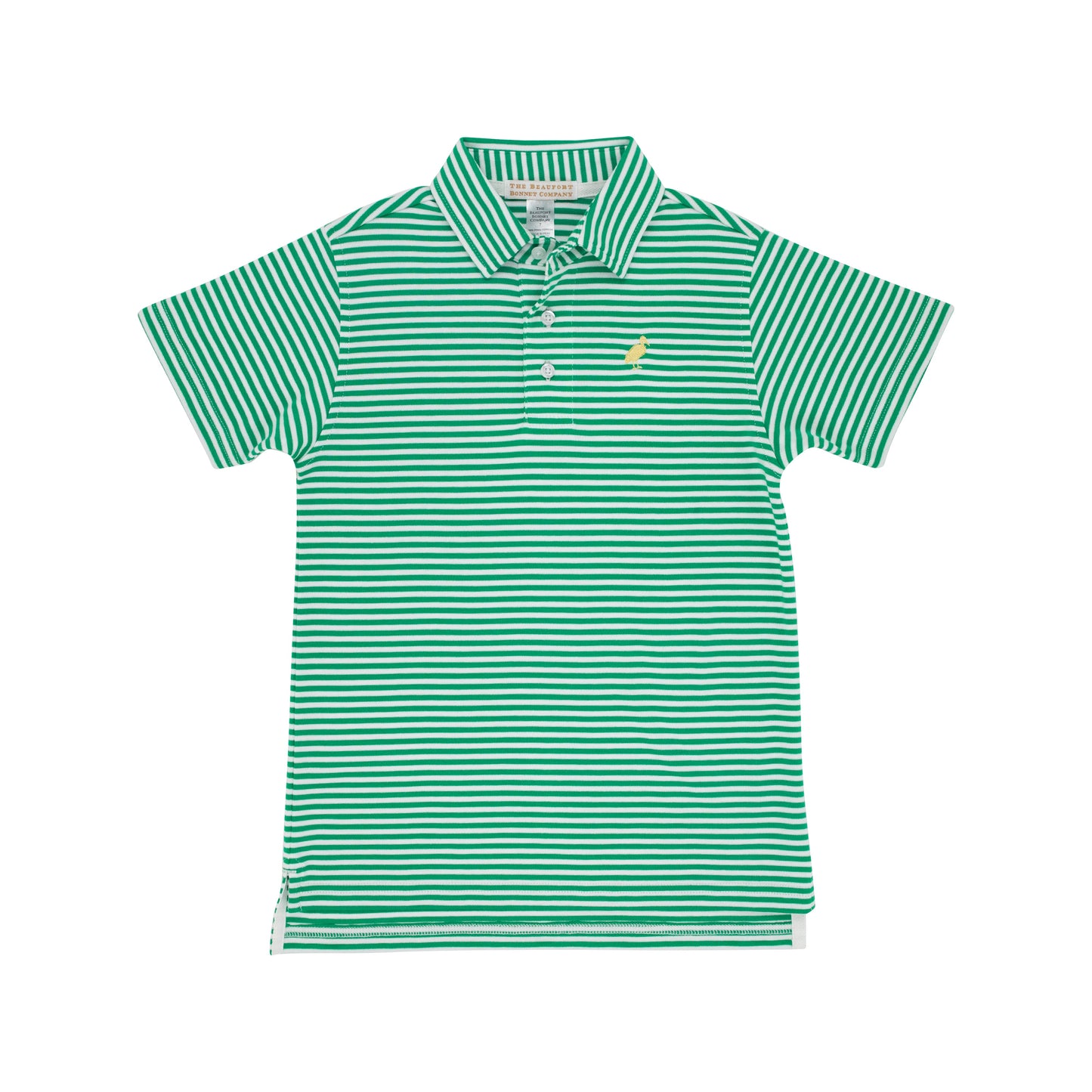 Prim & Proper Polo - Kelly Green Stripe