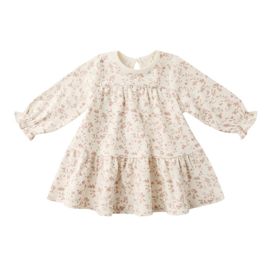 Tiered Jersey Dress/ French Garden