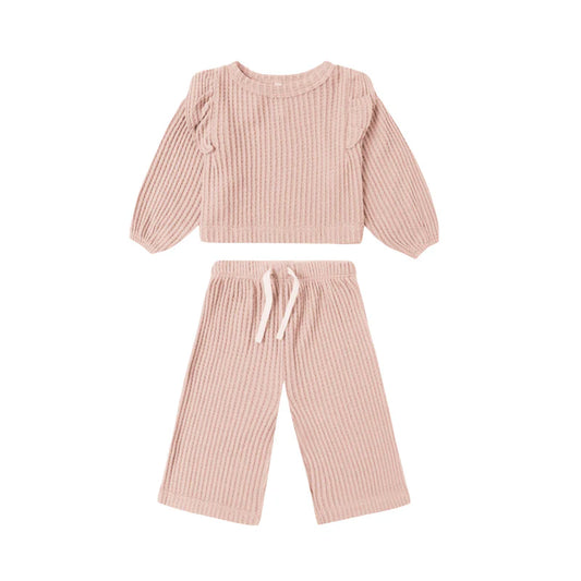 Ruffle Cozy Set/ Rose
