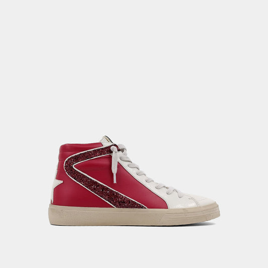 Rooney Kids High Top - Dark Red