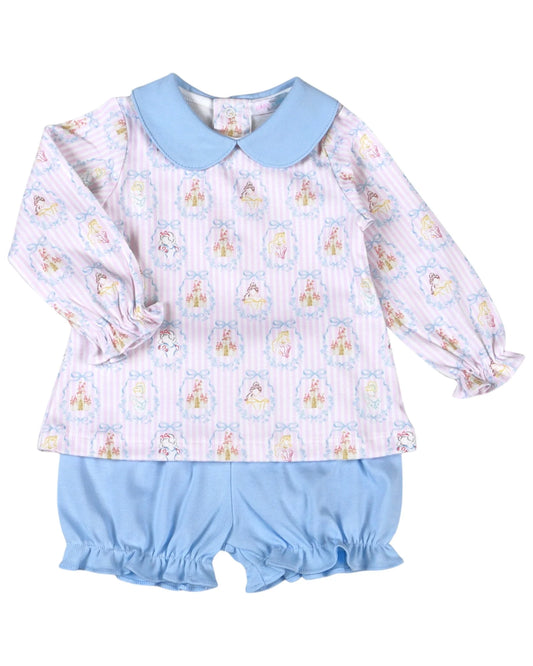 Royal and Charm Pima Scalop Collar Bloomer Set
