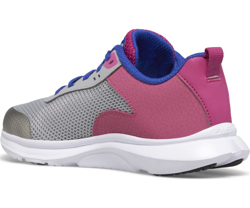 Big Kid's Axon 3 Sneaker - Grey/Fucshia