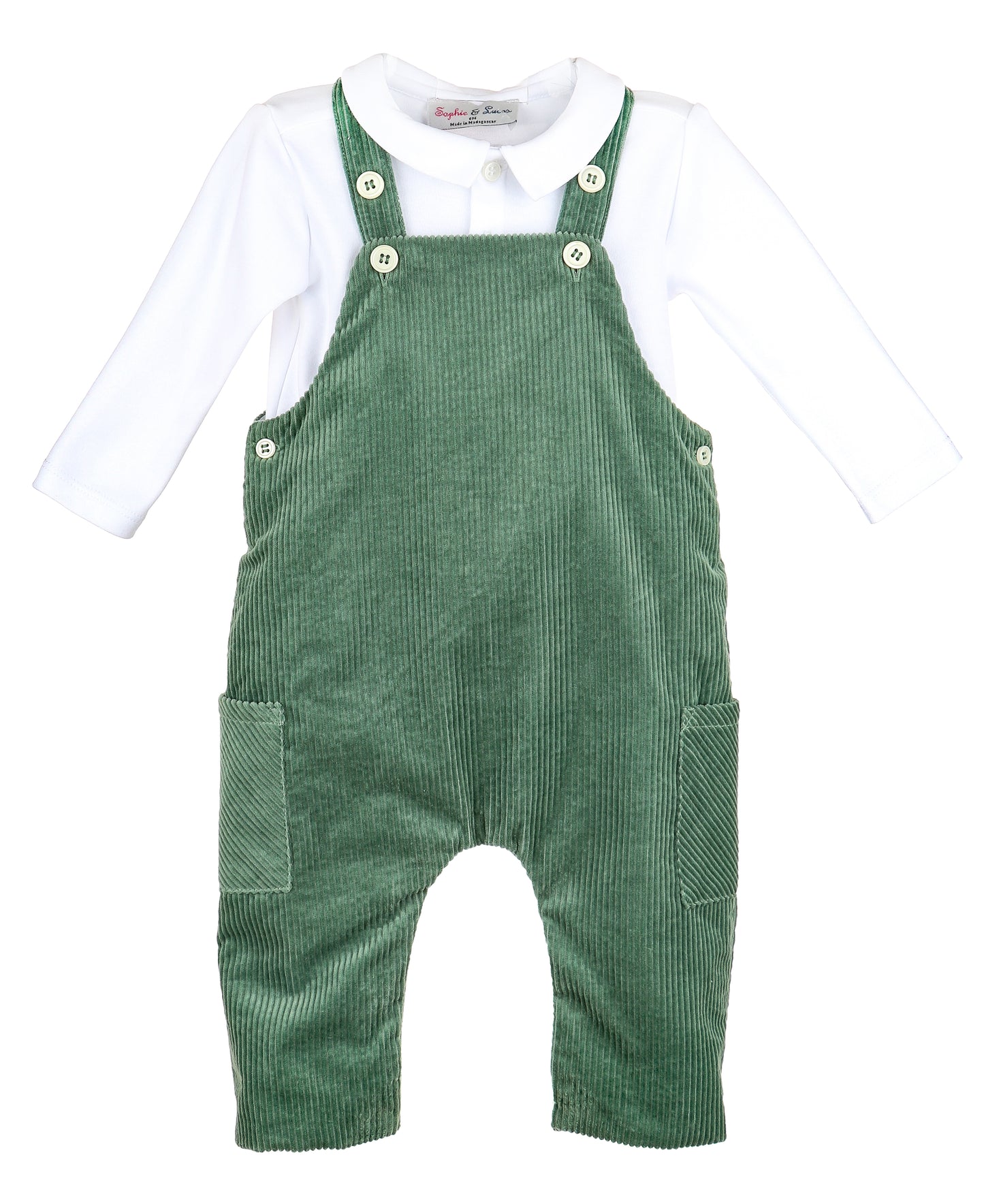 Bayleaf Cord Overall Set - Green