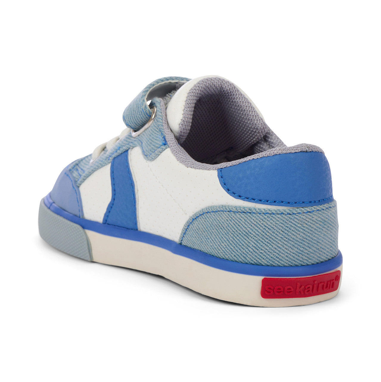 Connor White/Washed Denim