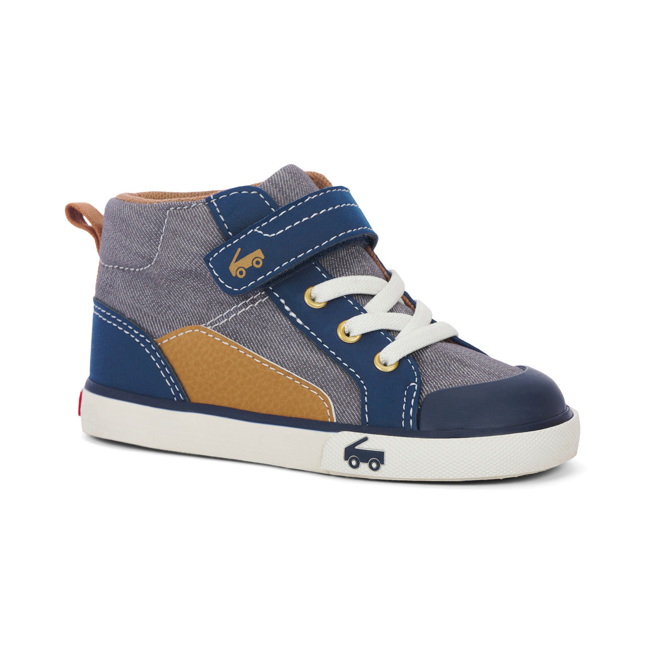 Dayton Gray Denim High Top Shoe