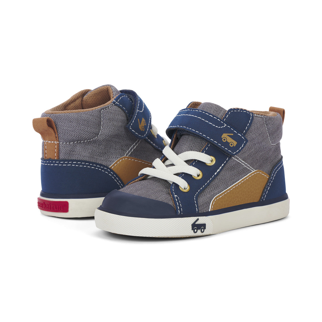 Dayton Gray Denim High Top Shoe