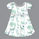 SS Playtime Dress- Spearmint Safari