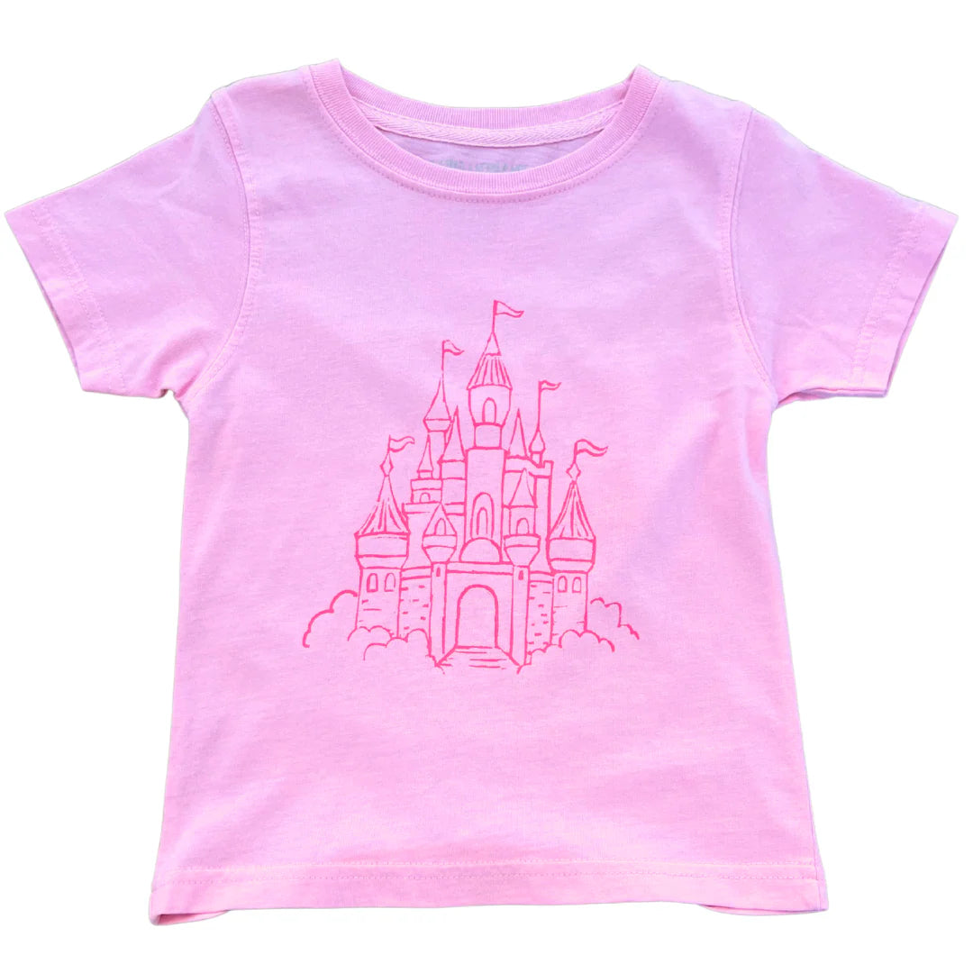 Short-Sleeve Light Pink Castle T-Shirt