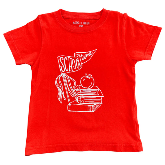 SS Red School Time Shirt