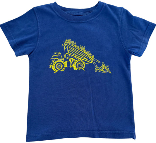 SS Navy Dumptruck with Crayons Shirt