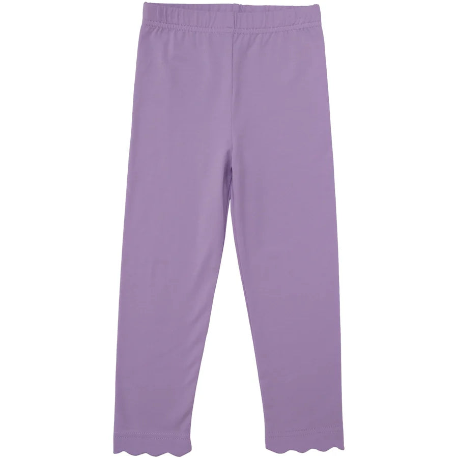 Scalloped Leggings- Lavender