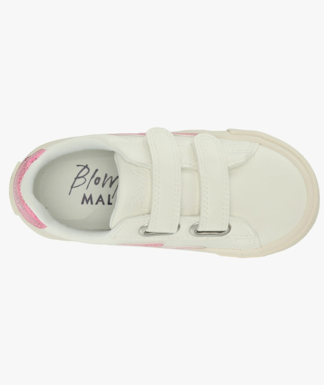 Vice Leather Velcro Shoe - White/Pink