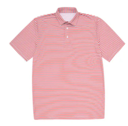 Meripex Red/White Polo