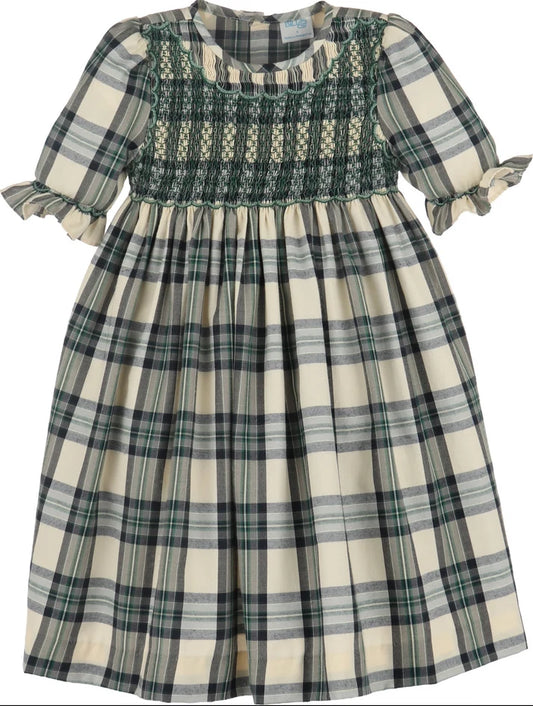 Tea Time Checks Smock Dress