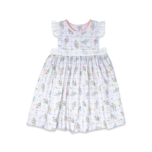 Pinafore Dress - Wilmington Wildflower Windowpane