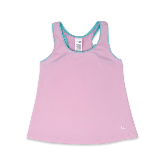 Riley Tank - Cotton Candy Pink/Mint