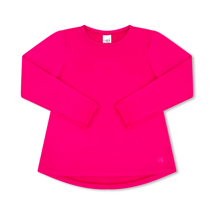 Taylor T L/S - Power Pink Totally Turq