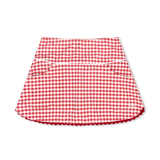 Tiffany Skort - Candy Apple Gingham