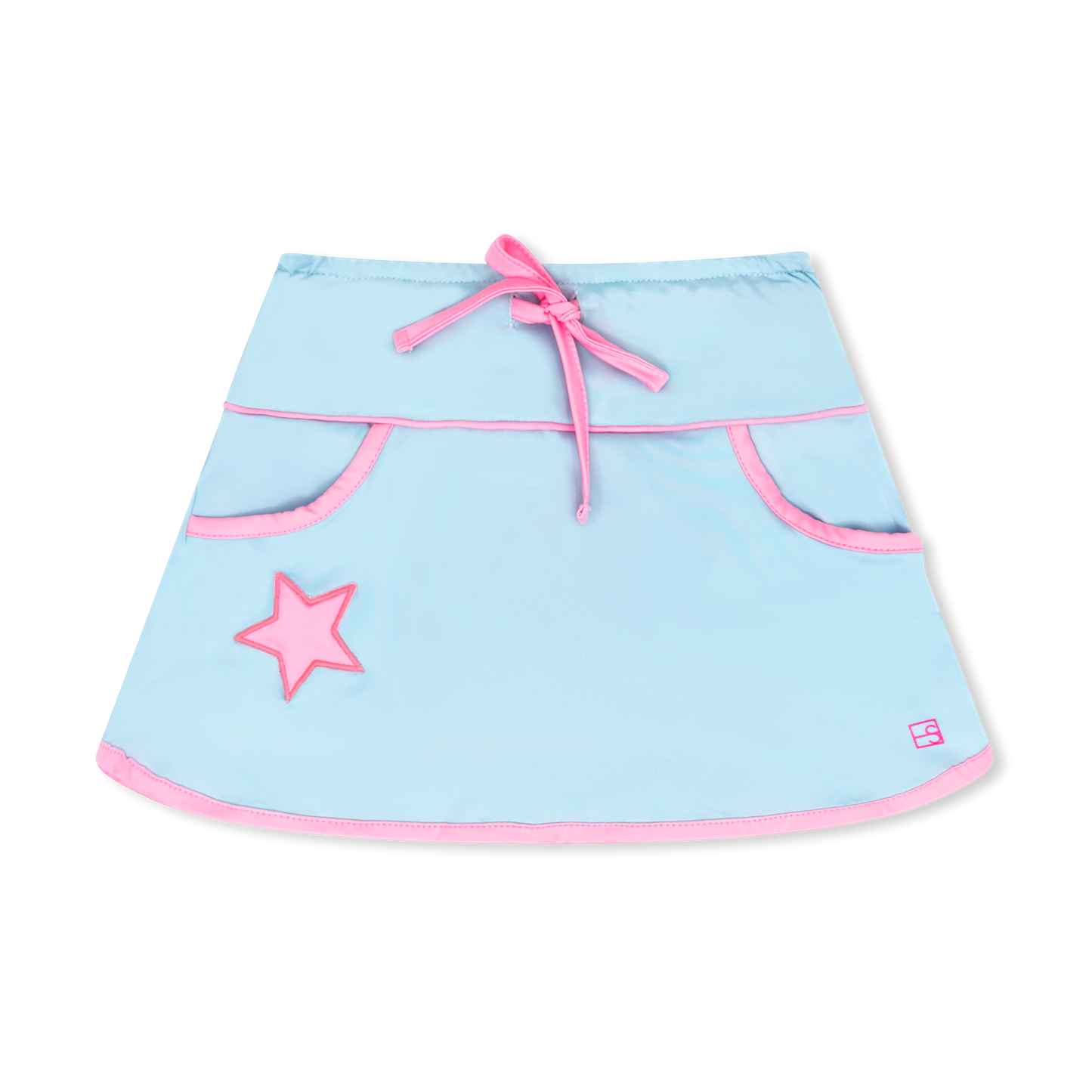 Tiffany Skort - Cotton Candy Blue/Pink Star