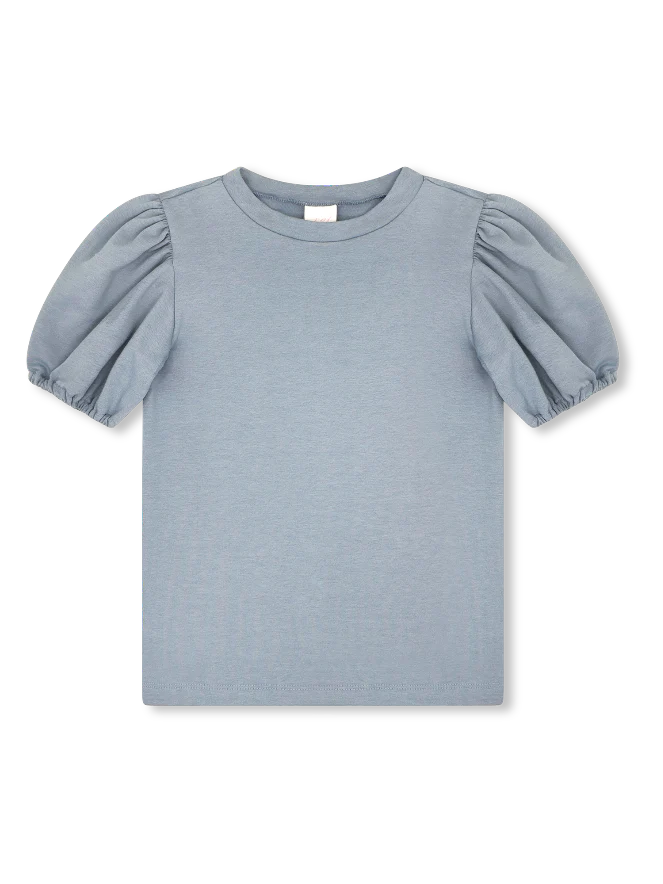 Jane Blouse - Lake Blue Knit