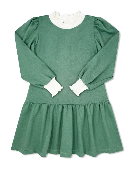 Dorothy Dropwaist Dress - Clover Green Knit