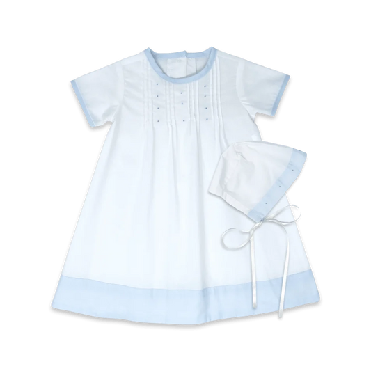 1956 Daygown Set Blessings White with Blue Batiste