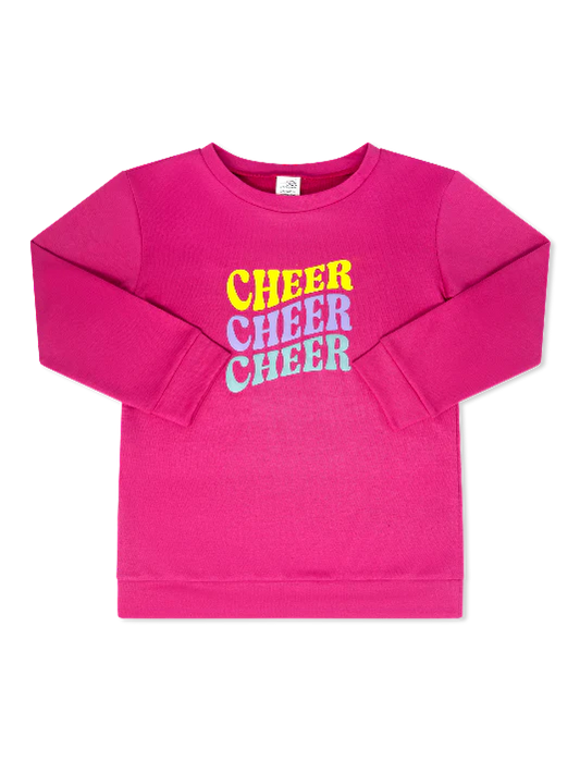 Emma Sweatshirt - Strawberry Pink Cheer