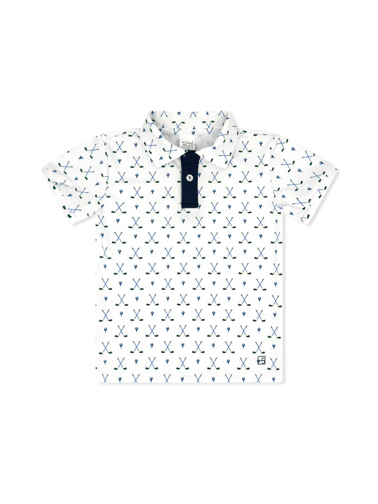 Parker Polo - Fairway Finder- Nantucket Navy