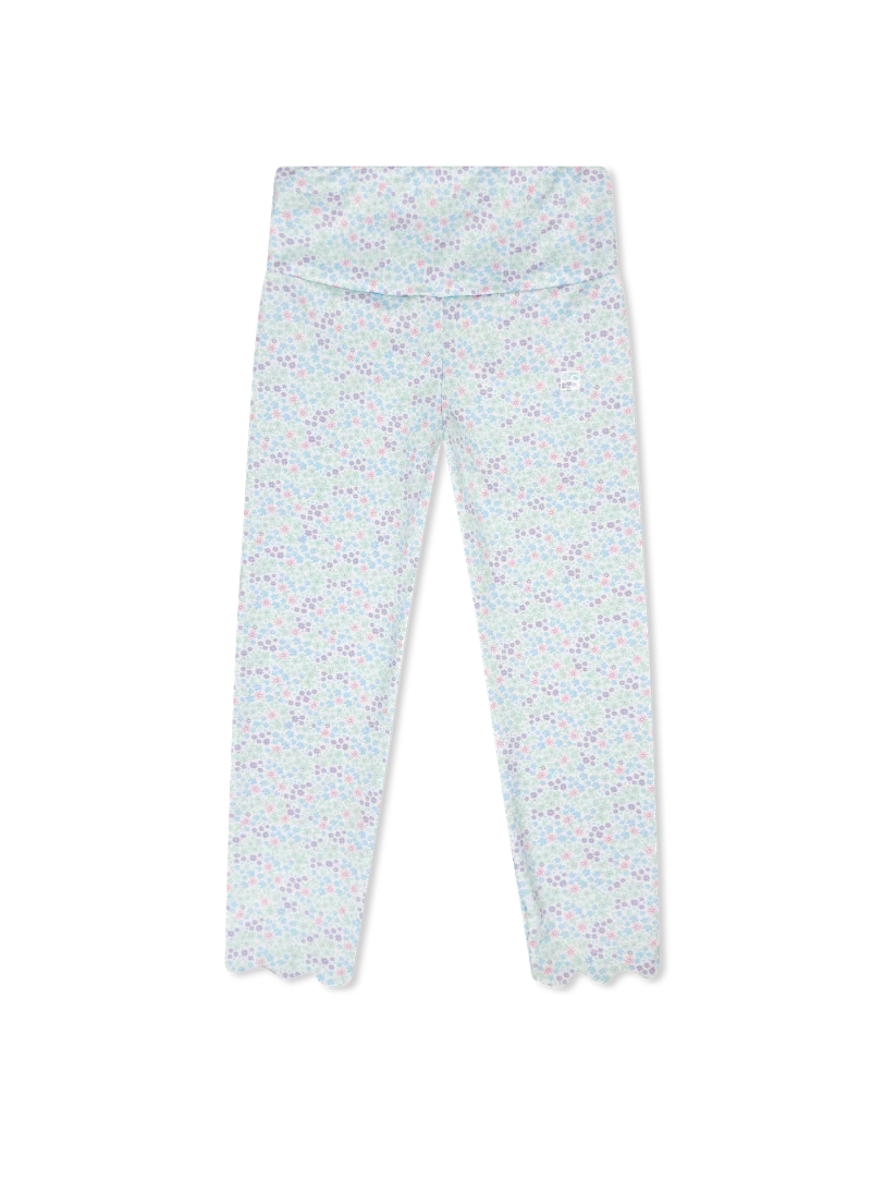 Sadie Scallop Legging - Frosted Floral