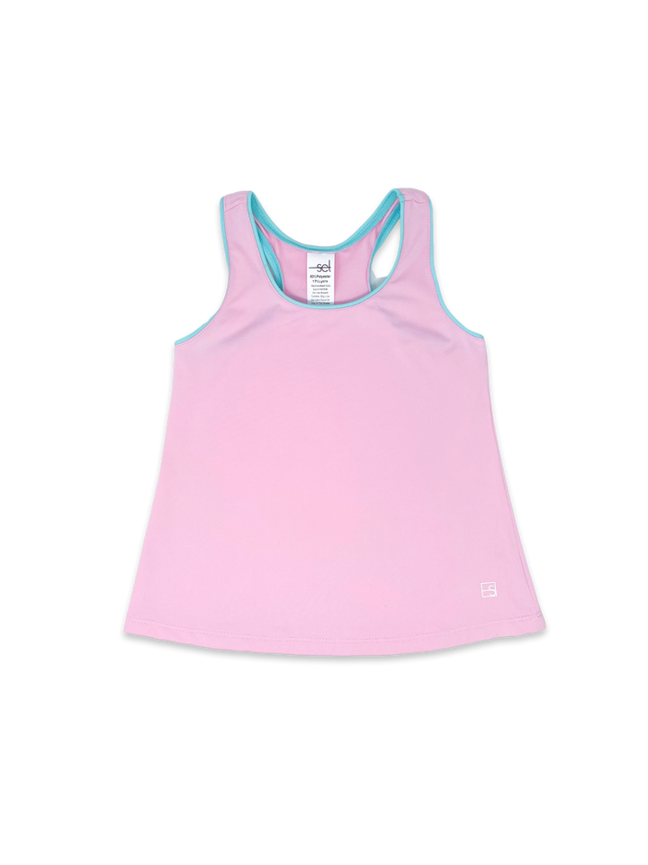 Riley Tank - Pink/ Turquoise