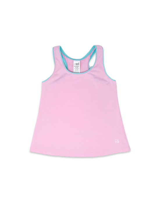 Riley Tank - Pink/ Turquoise