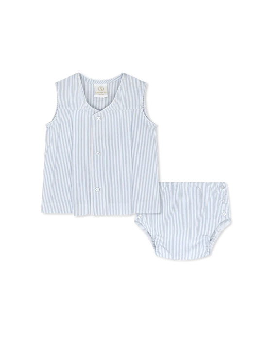 Jack Diaper Set- Simply Blue Seersucker