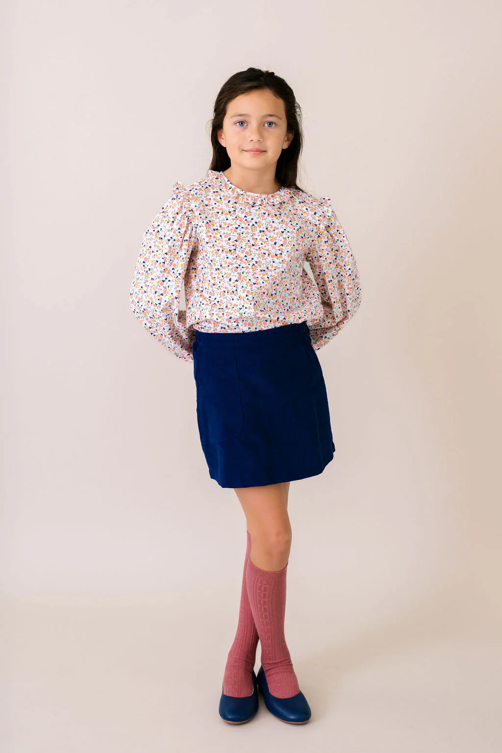 Julia Skirt - Alexandria Navy Corduroy